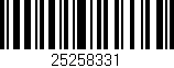 Código de barras (EAN, GTIN, SKU, ISBN): '25258331'