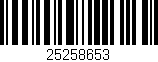 Código de barras (EAN, GTIN, SKU, ISBN): '25258653'