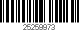 Código de barras (EAN, GTIN, SKU, ISBN): '25259973'