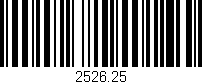 Código de barras (EAN, GTIN, SKU, ISBN): '2526.25'