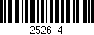 Código de barras (EAN, GTIN, SKU, ISBN): '252614'