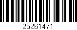 Código de barras (EAN, GTIN, SKU, ISBN): '25261471'