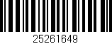 Código de barras (EAN, GTIN, SKU, ISBN): '25261649'
