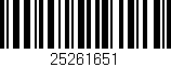 Código de barras (EAN, GTIN, SKU, ISBN): '25261651'
