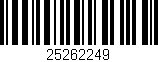 Código de barras (EAN, GTIN, SKU, ISBN): '25262249'