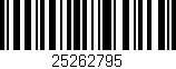 Código de barras (EAN, GTIN, SKU, ISBN): '25262795'