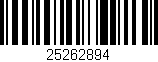 Código de barras (EAN, GTIN, SKU, ISBN): '25262894'