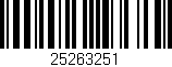 Código de barras (EAN, GTIN, SKU, ISBN): '25263251'