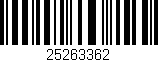 Código de barras (EAN, GTIN, SKU, ISBN): '25263362'