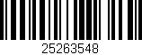 Código de barras (EAN, GTIN, SKU, ISBN): '25263548'