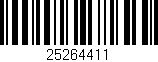 Código de barras (EAN, GTIN, SKU, ISBN): '25264411'