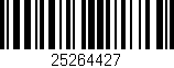 Código de barras (EAN, GTIN, SKU, ISBN): '25264427'