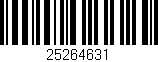 Código de barras (EAN, GTIN, SKU, ISBN): '25264631'