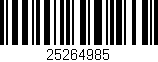 Código de barras (EAN, GTIN, SKU, ISBN): '25264985'