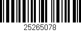 Código de barras (EAN, GTIN, SKU, ISBN): '25265078'