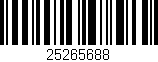 Código de barras (EAN, GTIN, SKU, ISBN): '25265688'
