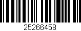 Código de barras (EAN, GTIN, SKU, ISBN): '25266458'