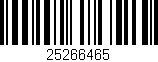 Código de barras (EAN, GTIN, SKU, ISBN): '25266465'