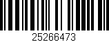 Código de barras (EAN, GTIN, SKU, ISBN): '25266473'