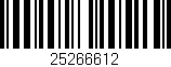 Código de barras (EAN, GTIN, SKU, ISBN): '25266612'