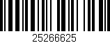 Código de barras (EAN, GTIN, SKU, ISBN): '25266625'
