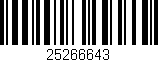 Código de barras (EAN, GTIN, SKU, ISBN): '25266643'