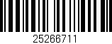 Código de barras (EAN, GTIN, SKU, ISBN): '25266711'