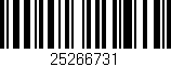 Código de barras (EAN, GTIN, SKU, ISBN): '25266731'