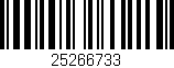 Código de barras (EAN, GTIN, SKU, ISBN): '25266733'