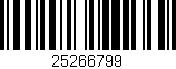 Código de barras (EAN, GTIN, SKU, ISBN): '25266799'