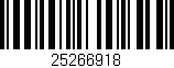 Código de barras (EAN, GTIN, SKU, ISBN): '25266918'