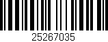 Código de barras (EAN, GTIN, SKU, ISBN): '25267035'
