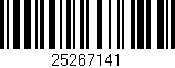 Código de barras (EAN, GTIN, SKU, ISBN): '25267141'