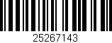 Código de barras (EAN, GTIN, SKU, ISBN): '25267143'