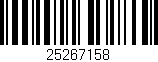 Código de barras (EAN, GTIN, SKU, ISBN): '25267158'