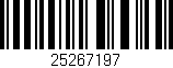 Código de barras (EAN, GTIN, SKU, ISBN): '25267197'
