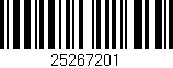 Código de barras (EAN, GTIN, SKU, ISBN): '25267201'