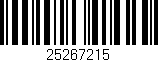 Código de barras (EAN, GTIN, SKU, ISBN): '25267215'