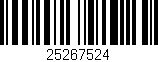 Código de barras (EAN, GTIN, SKU, ISBN): '25267524'