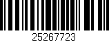 Código de barras (EAN, GTIN, SKU, ISBN): '25267723'