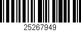 Código de barras (EAN, GTIN, SKU, ISBN): '25267949'