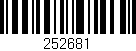Código de barras (EAN, GTIN, SKU, ISBN): '252681'