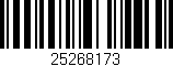 Código de barras (EAN, GTIN, SKU, ISBN): '25268173'