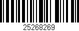 Código de barras (EAN, GTIN, SKU, ISBN): '25268269'