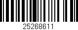 Código de barras (EAN, GTIN, SKU, ISBN): '25268611'