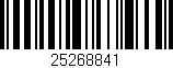 Código de barras (EAN, GTIN, SKU, ISBN): '25268841'