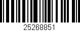 Código de barras (EAN, GTIN, SKU, ISBN): '25268851'
