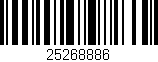 Código de barras (EAN, GTIN, SKU, ISBN): '25268886'