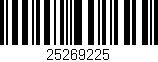 Código de barras (EAN, GTIN, SKU, ISBN): '25269225'