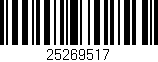 Código de barras (EAN, GTIN, SKU, ISBN): '25269517'